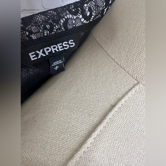 Express sheer wrap front lace blouse - Picture 5 of 6